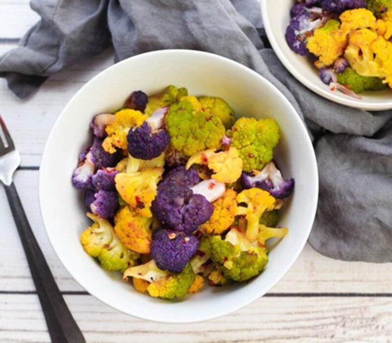 Roasted Rainbow Cauliflower Recipe And Health Benefits To Know