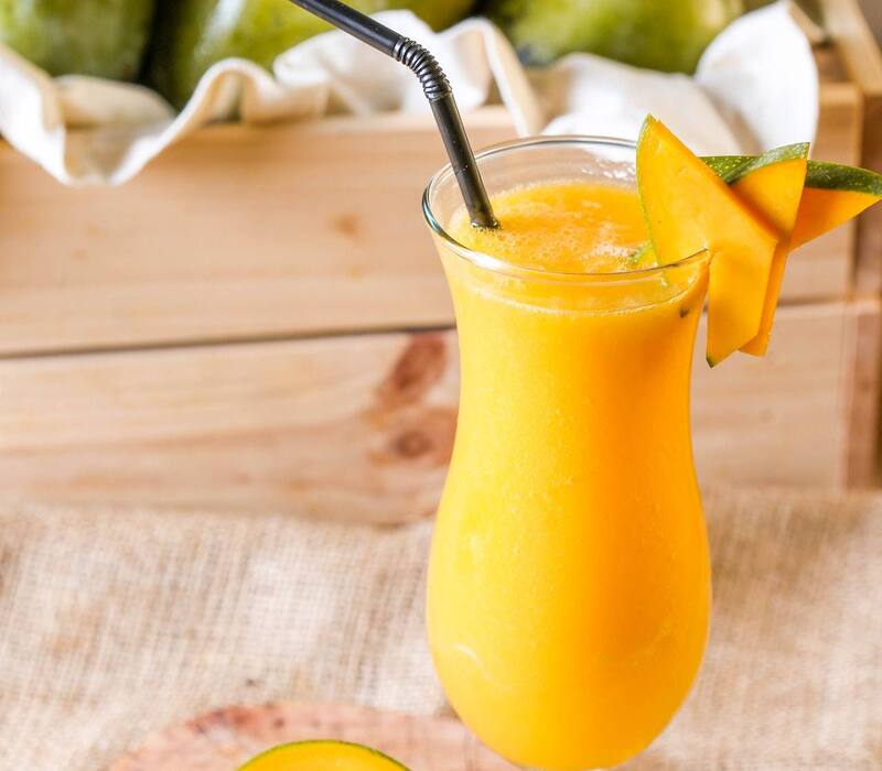 Bowl of Mango Strawberry Smoothie Directions: