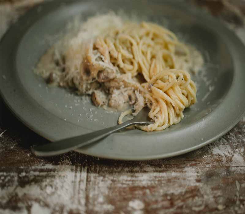 mushroom orzo
