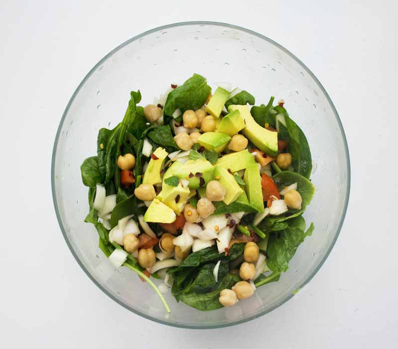 spinach orzo salad